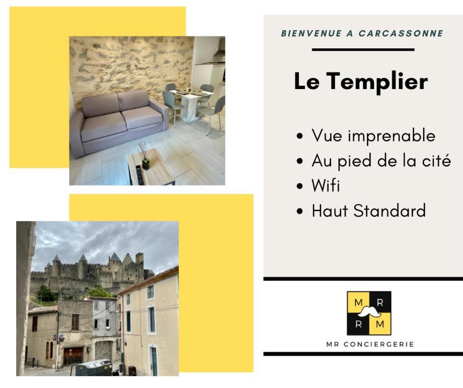 Le Templier Vue Cite Pied Cite Medievale Neuf Carcassonne Luaran gambar